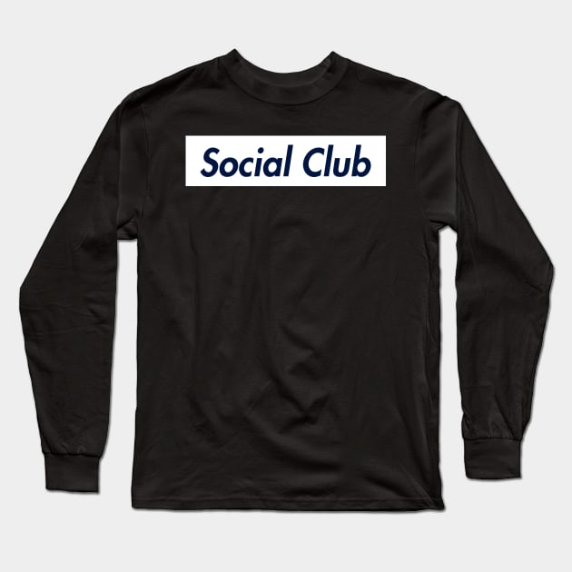 SUPER SOCIAL CLUB LOGO Long Sleeve T-Shirt by LAVA-ROMA-NOVA